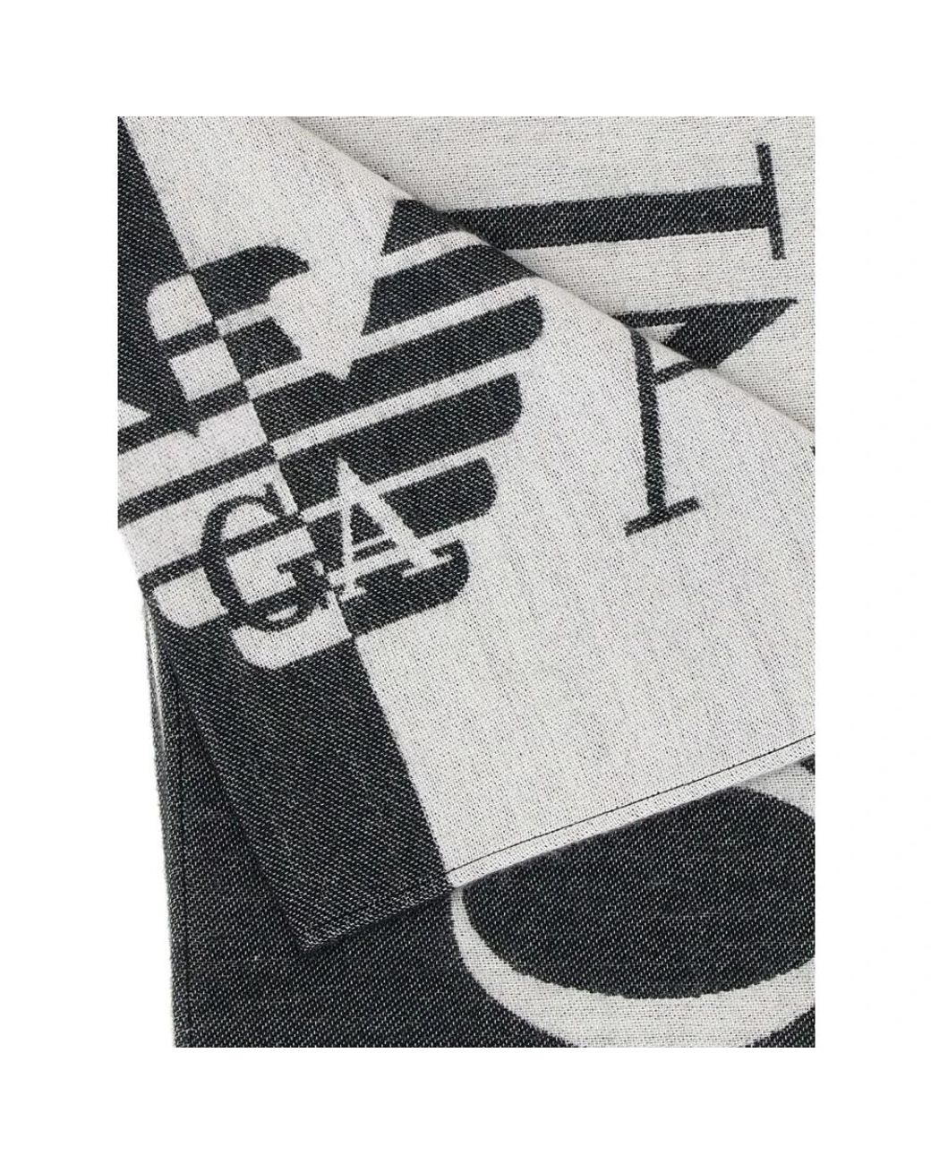 Emporio Armani Gray Winter Scarves for men
