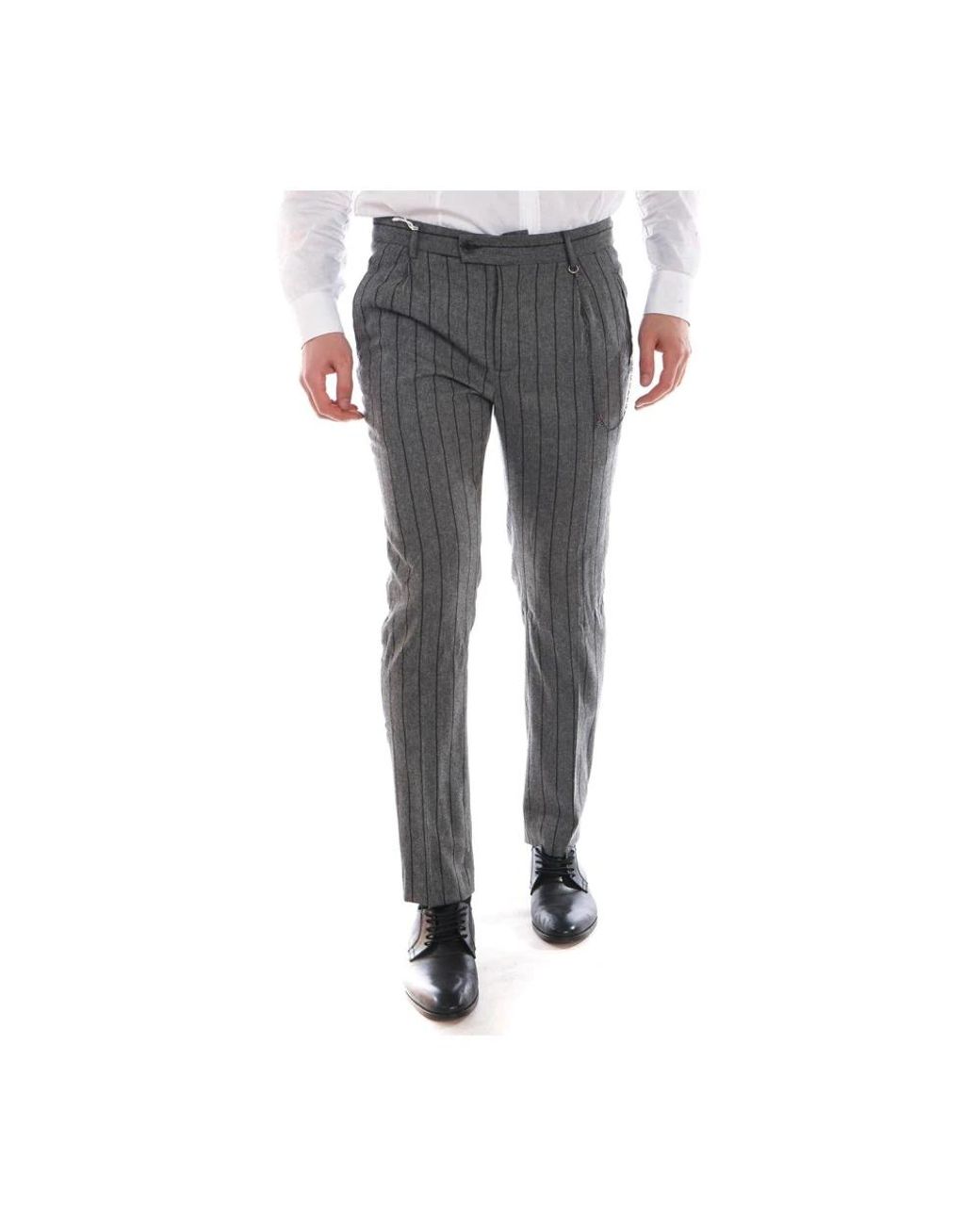 Daniele Alessandrini Gray Suit Trousers for men