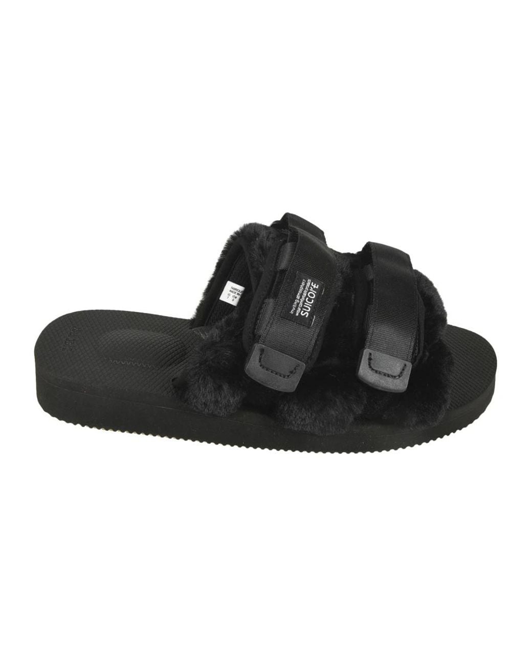 Sliders Suicoke en coloris Black