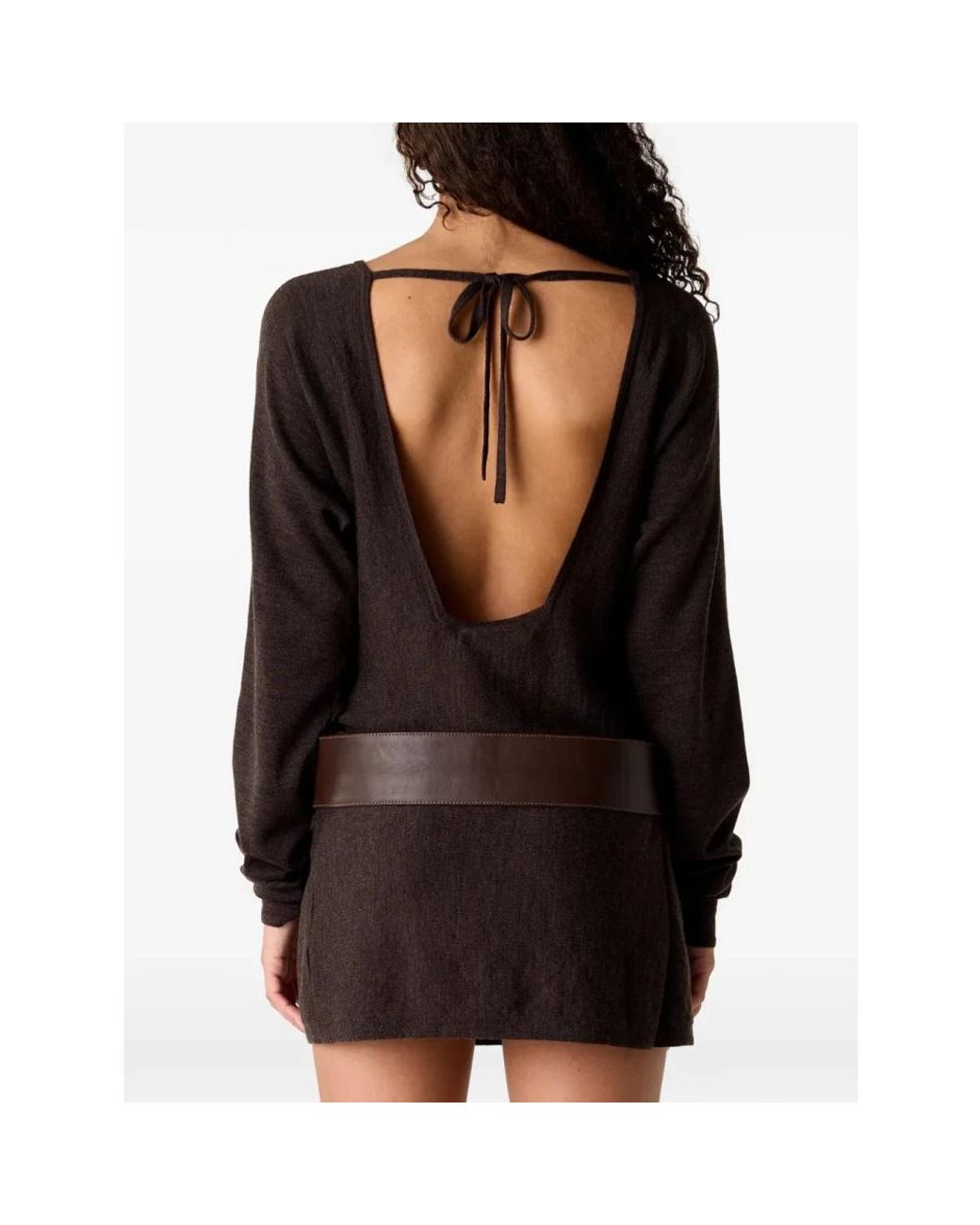 Christopher Esber Black Knitted Dresses
