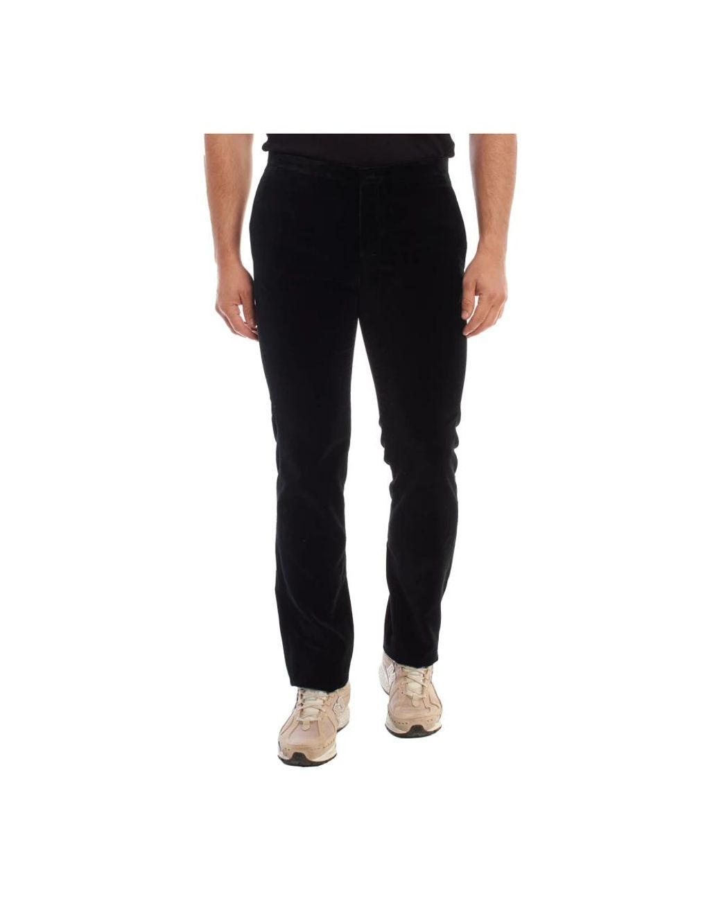 Emporio Armani Black Slim-Fit Trousers for men