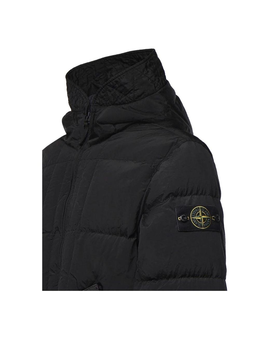 Winter Jackets Stone Island de hombre de color Black