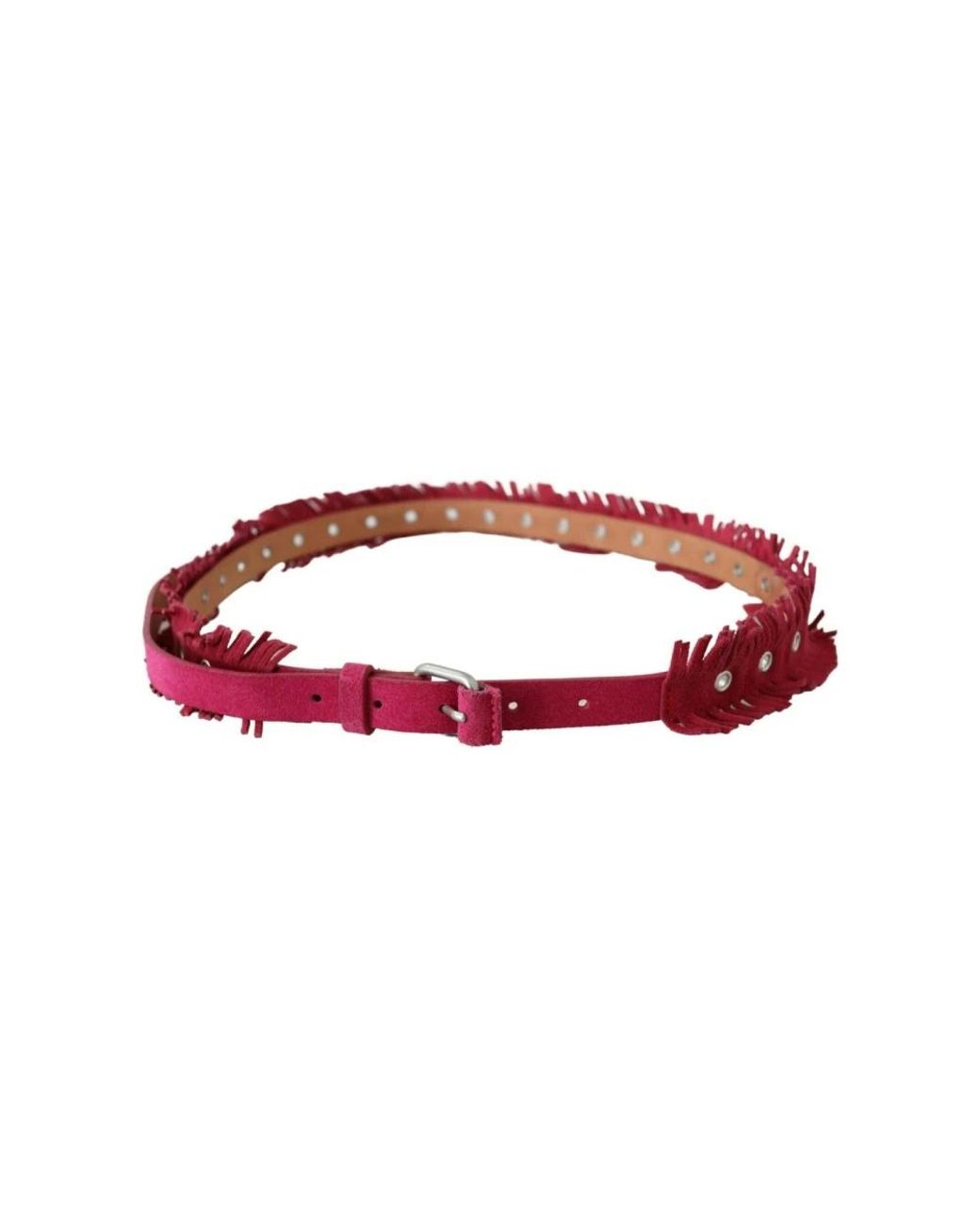 Læder bælte di Ermanno Scervino in Red