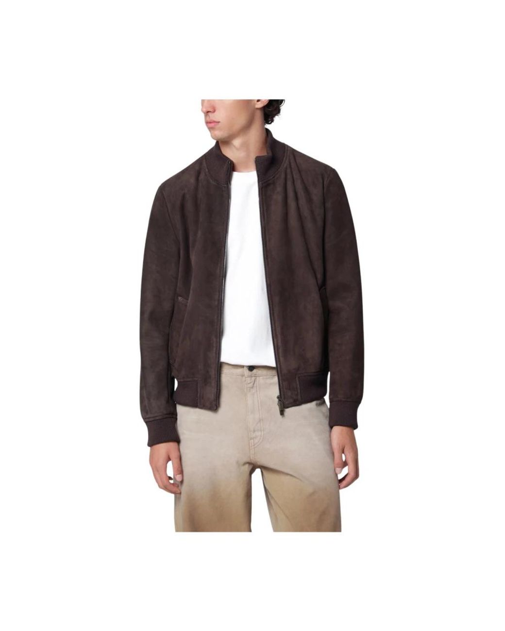 Salvatore Santoro Brown Bomber Jackets for men