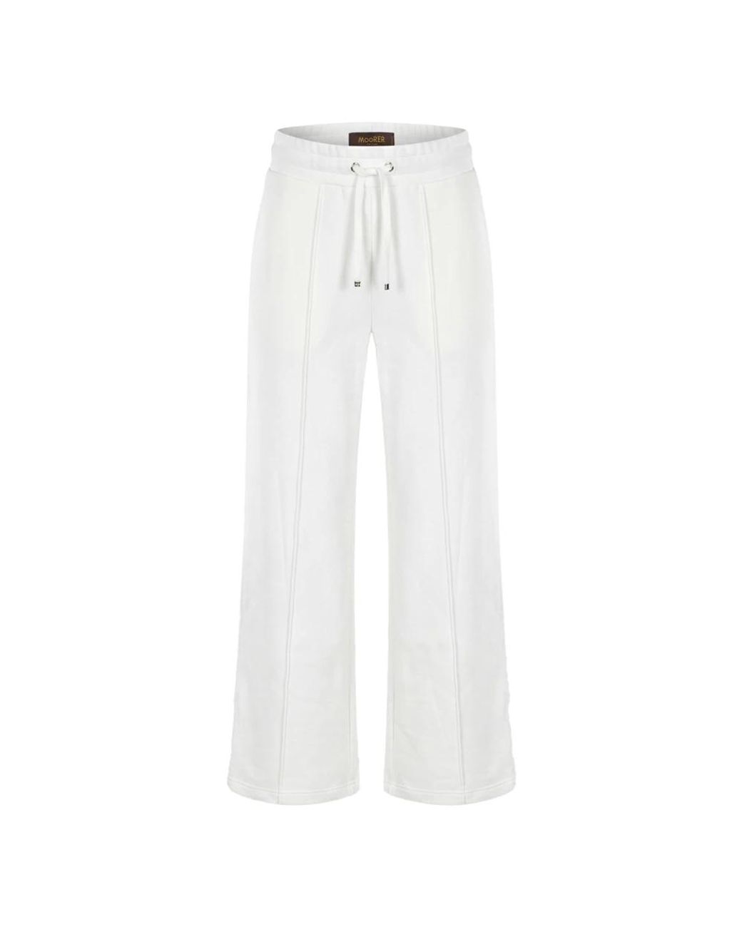 Moorer White Wide Trousers