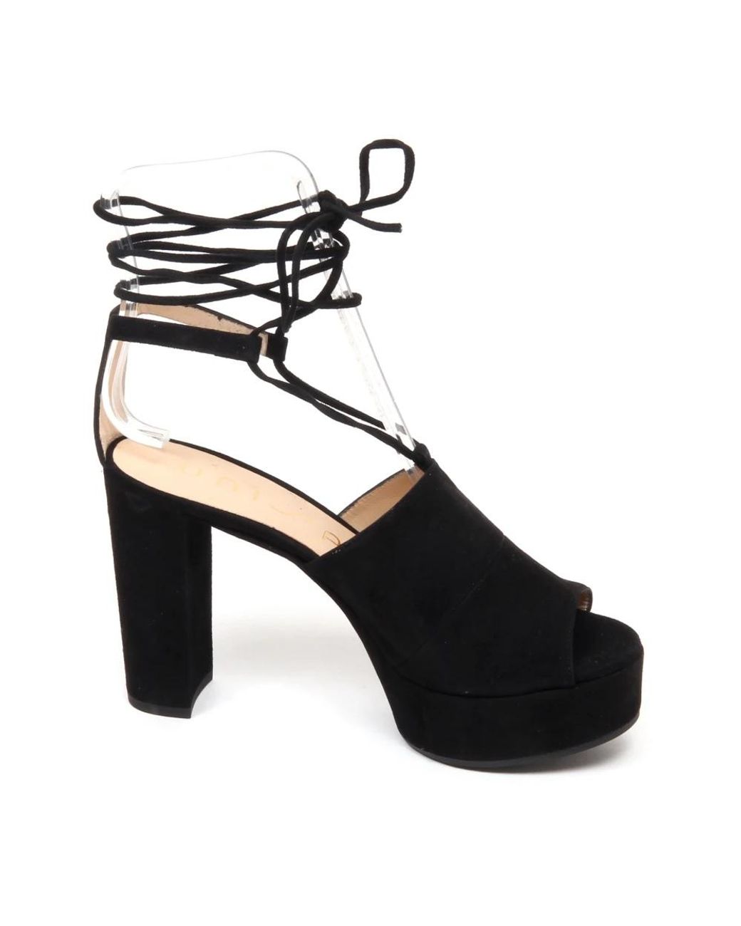 Unisa Black High Heel Sandals