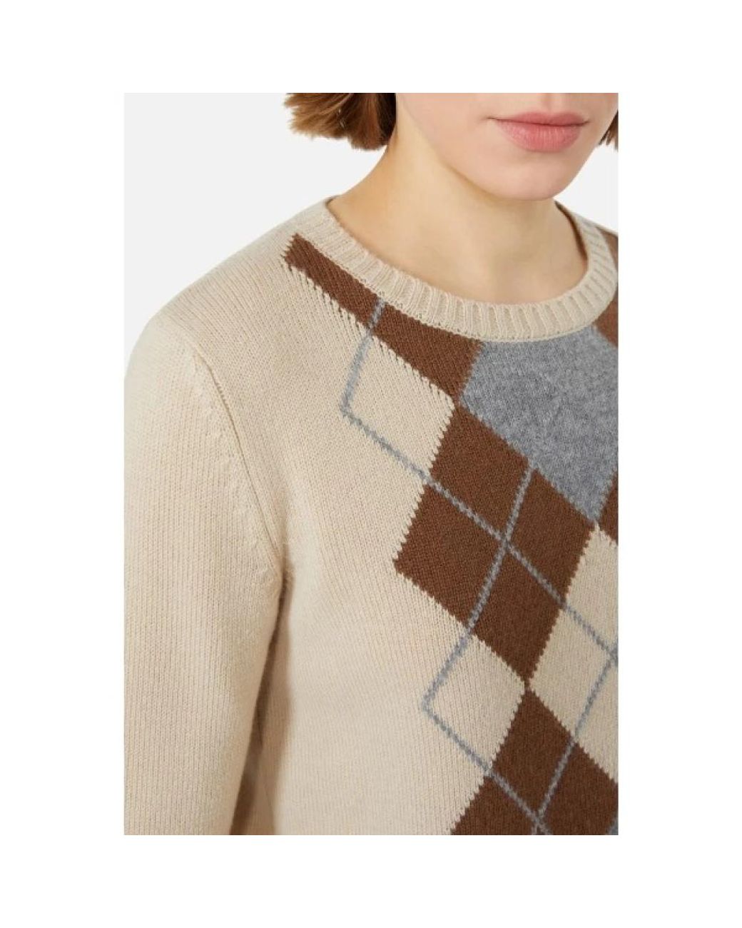 Max Mara Natural Round-Neck Knitwear
