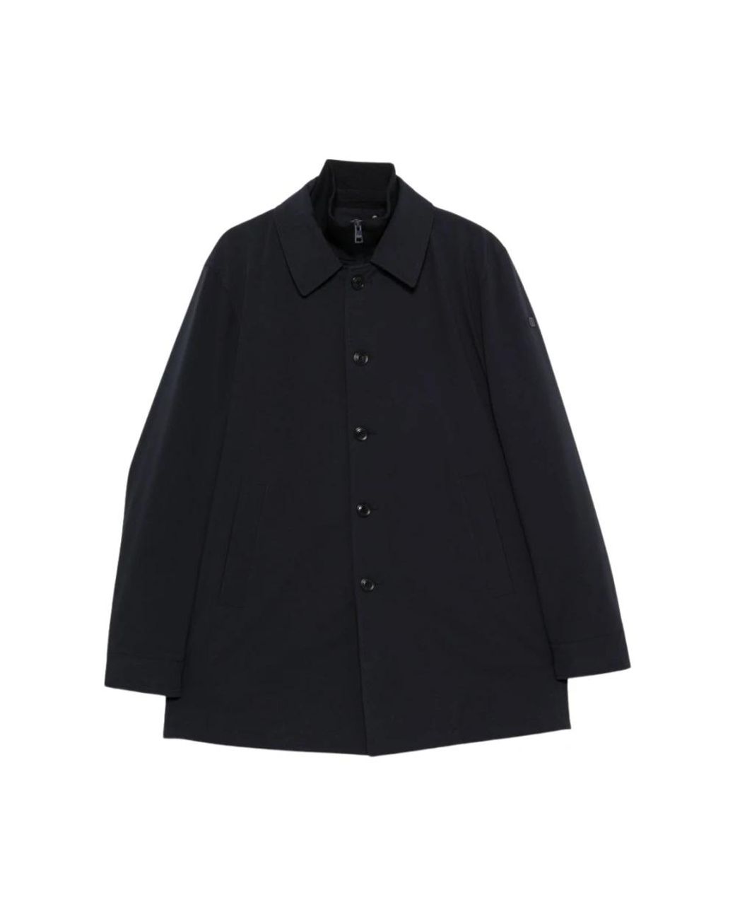 DUNO Blue Single-Breasted Coats for men