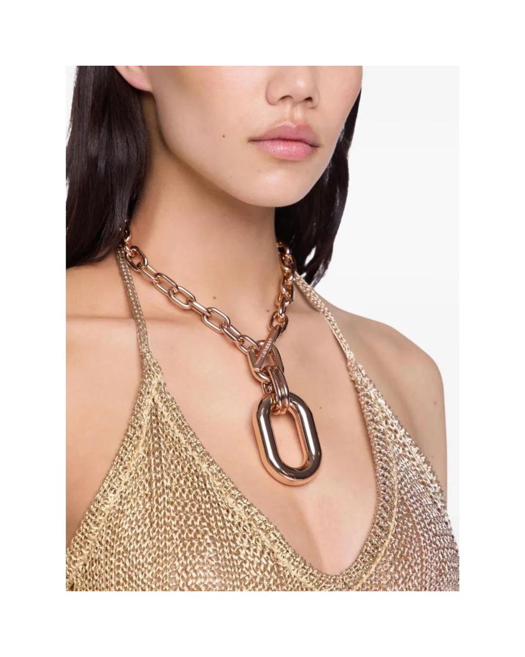 Necklaces Rabanne de color Yellow