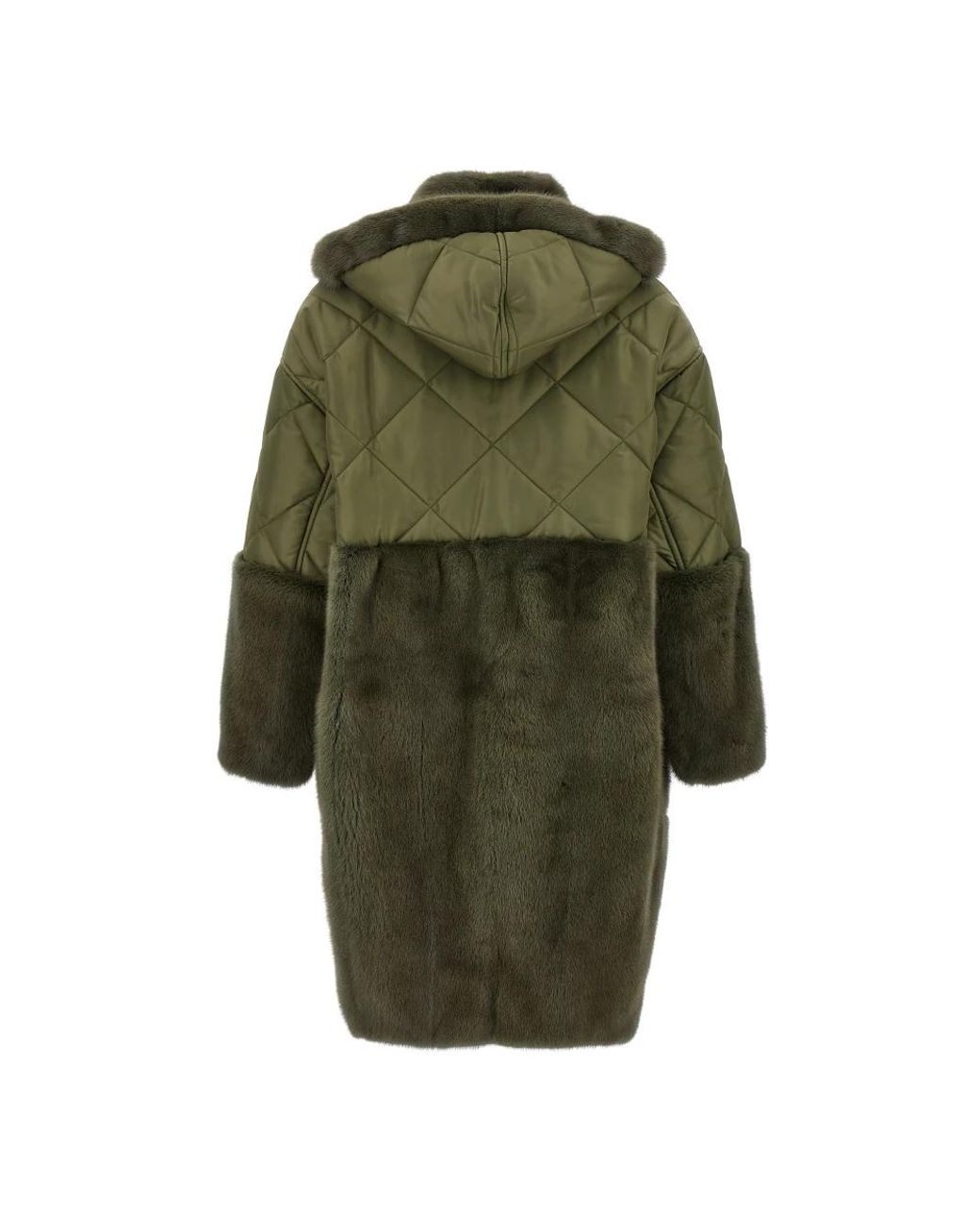 Blancha Green Faux Fur & Shearling Jackets