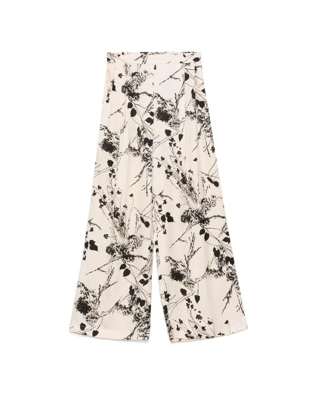 Semicouture Natural Wide Trousers