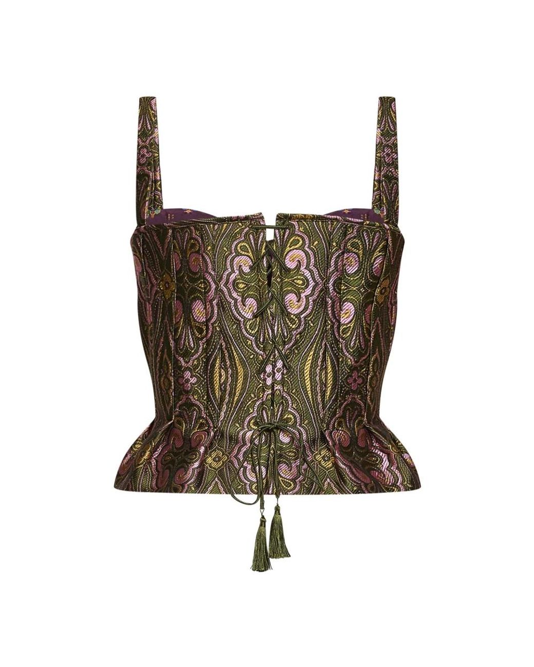 Etro Brown Sleeveless Tops