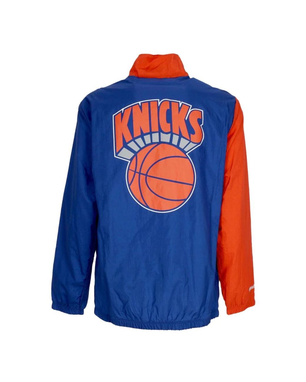 Mitchell & Ness Jassen ,Veelkleurig ,Polyester Nba Gebogen Windbreaker New York Knicks in het Blue voor heren