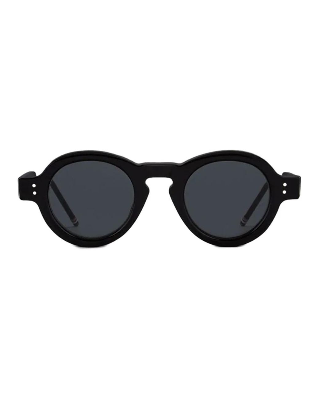 Thom Browne Accessoires ,Zwart ,Ronde Zonnebril in het Black voor heren