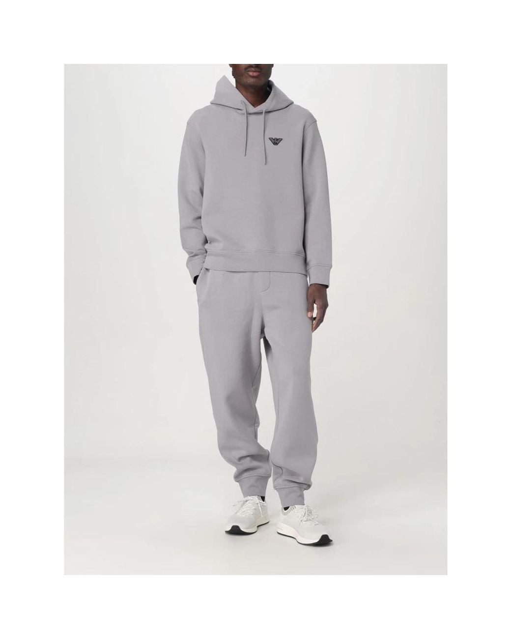 Emporio Armani Gray Hoodies for men