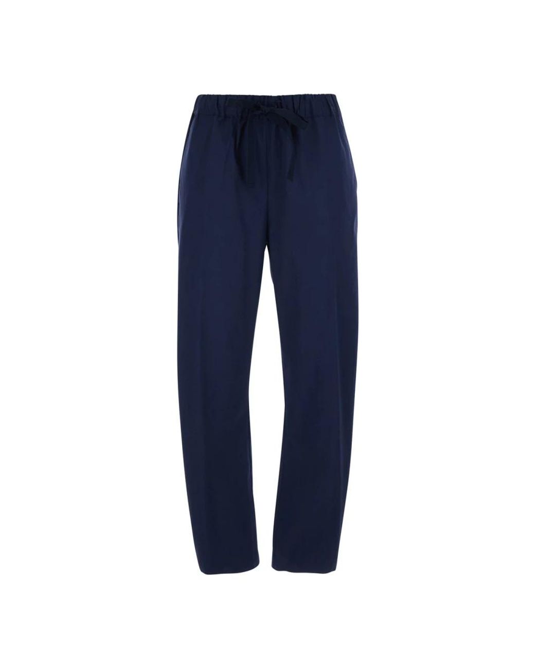 Semicouture Blue Straight Trousers