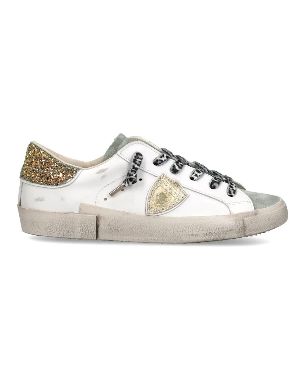 Philippe Model Schoenen ,Wit ,Katoen Prsx Tennis in het White