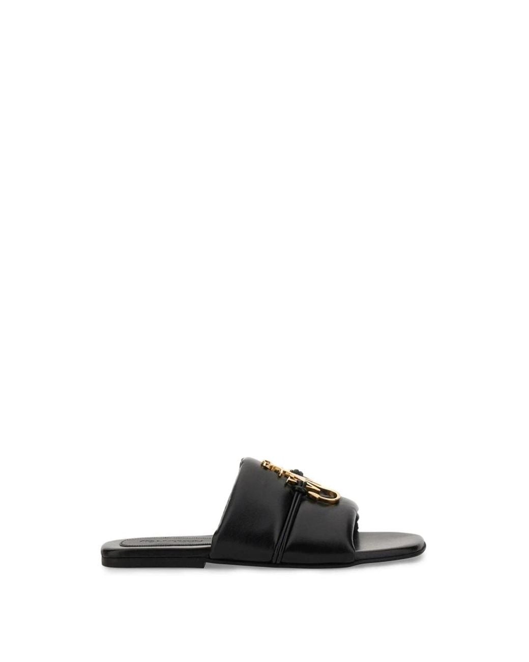 J.W. Anderson Black Slide Sandal With Logo