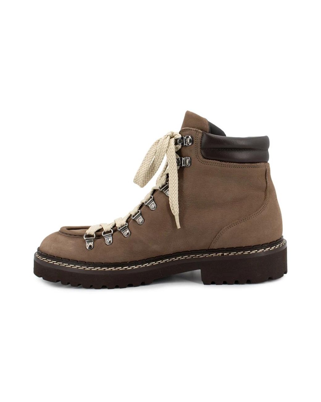 Doucal's Brown Lace-Up Boots for men
