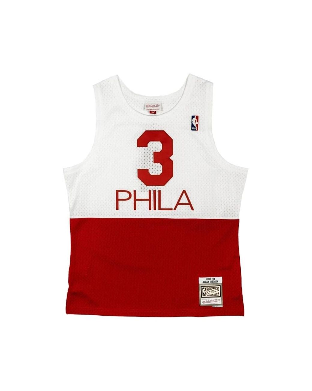 Mitchell & Ness Fitness ,Veelkleurig ,Polyester Allen Iverson Nba Jersey in het Red voor heren