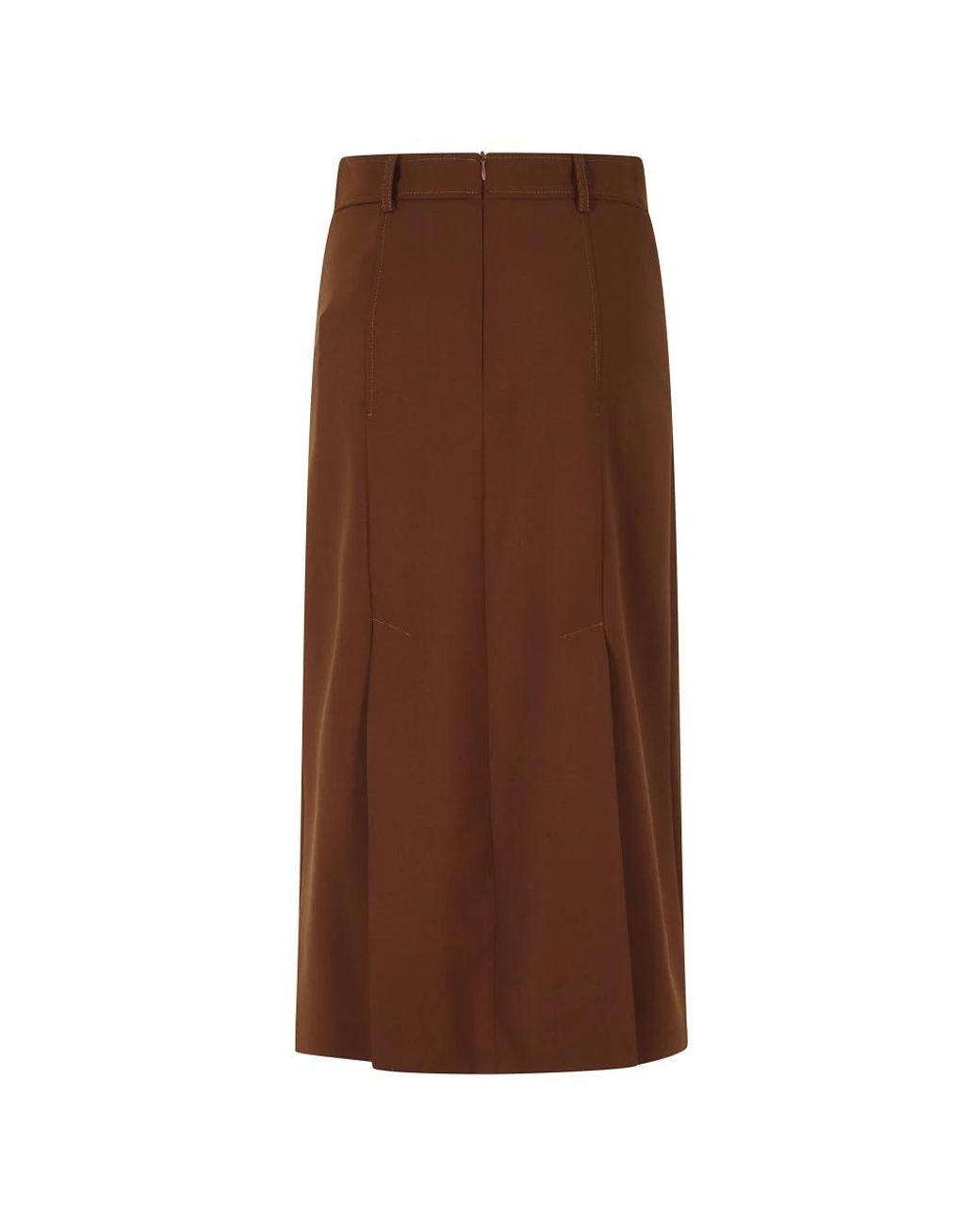 Semicouture Brown Midi Skirts