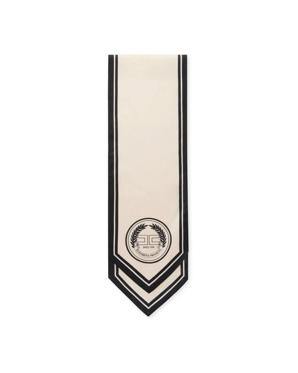 Elisabetta Franchi White Silk Scarves