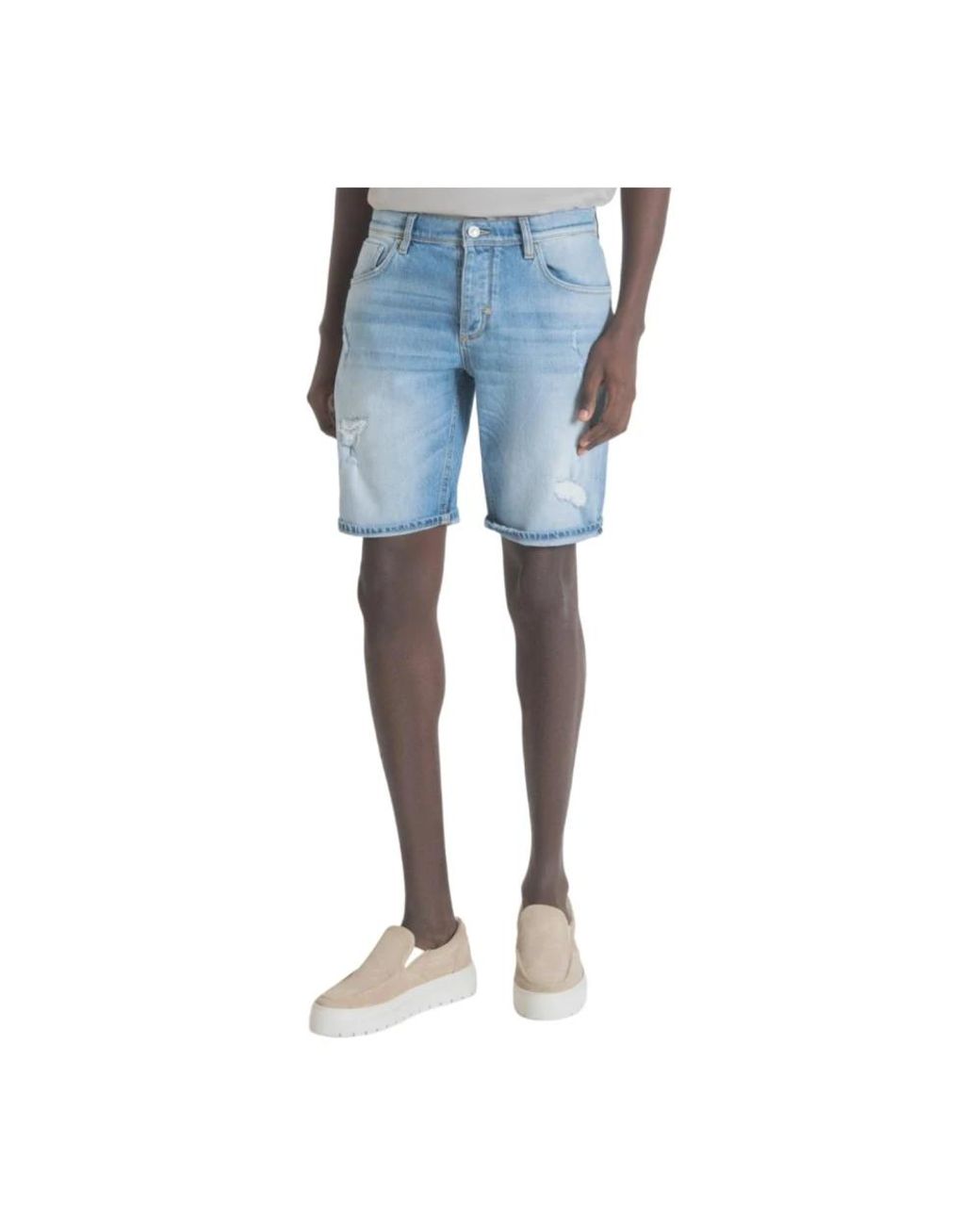 Antony Morato Blue Denim Shorts for men