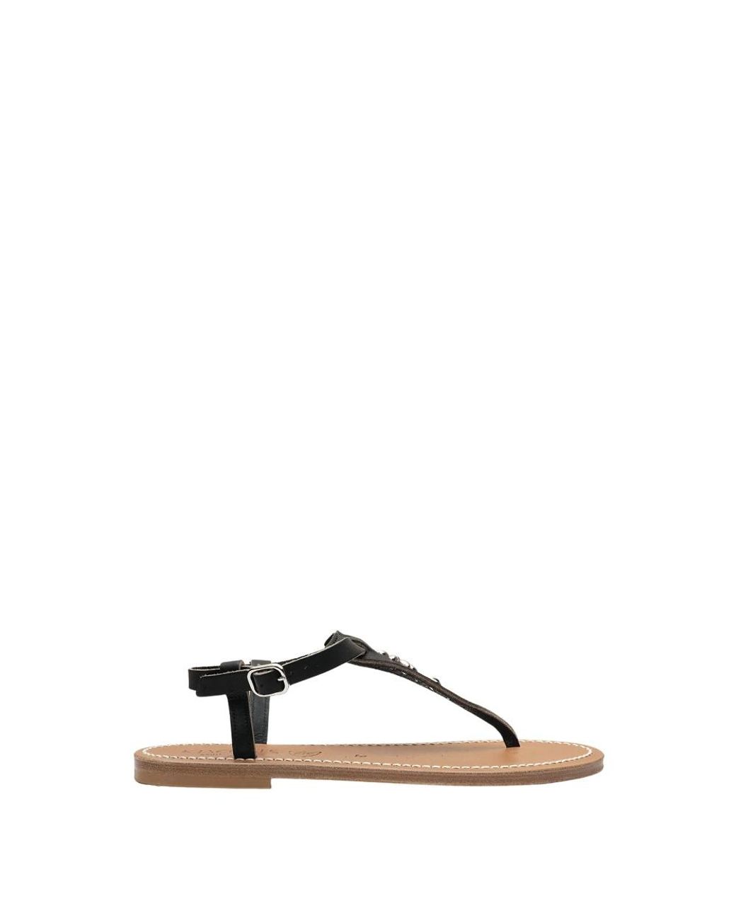 K. Jacques Brown Flat Sandals