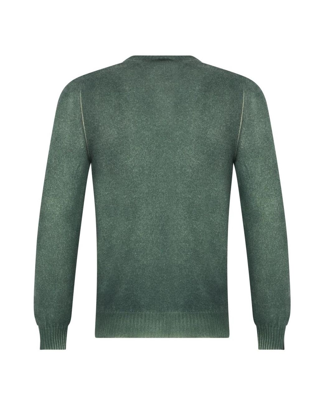 Fedeli Green Round-Neck Knitwear for men