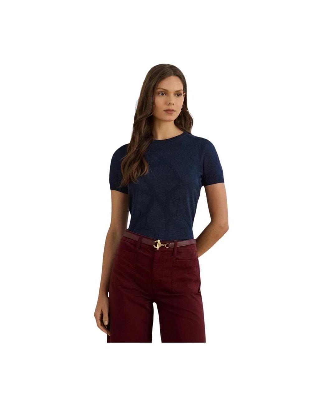 Ralph Lauren Blue Round-Neck Knitwear