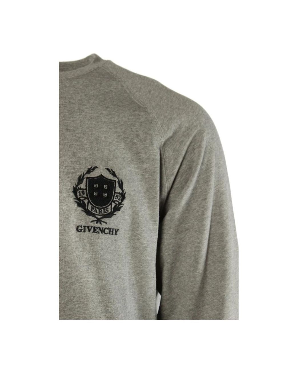 Givenchy Gray Slim-Fit Cotton Crewneck Sweatshirt for men