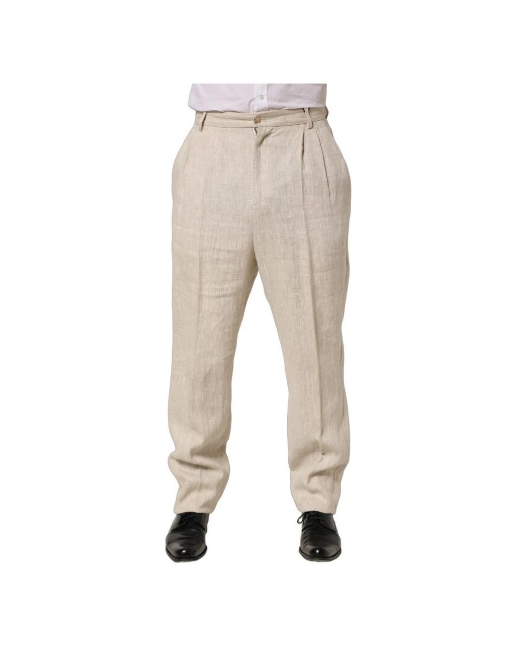 Dolce & Gabbana Natural Suit Trousers for men