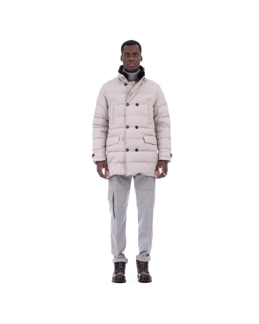 Moorer White Parkas for men