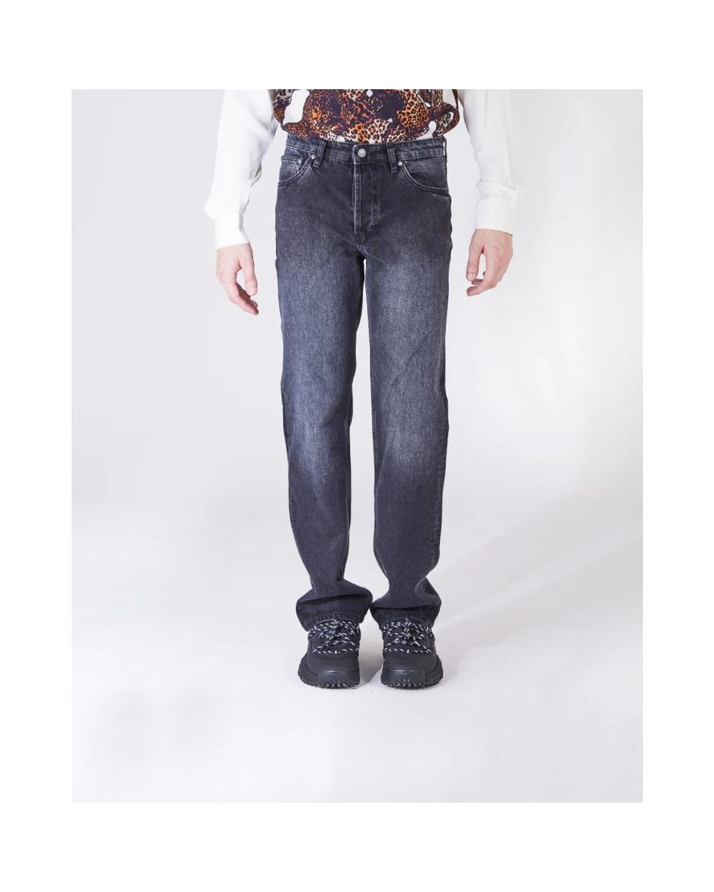 Just Cavalli Blue Straight Jeans for men