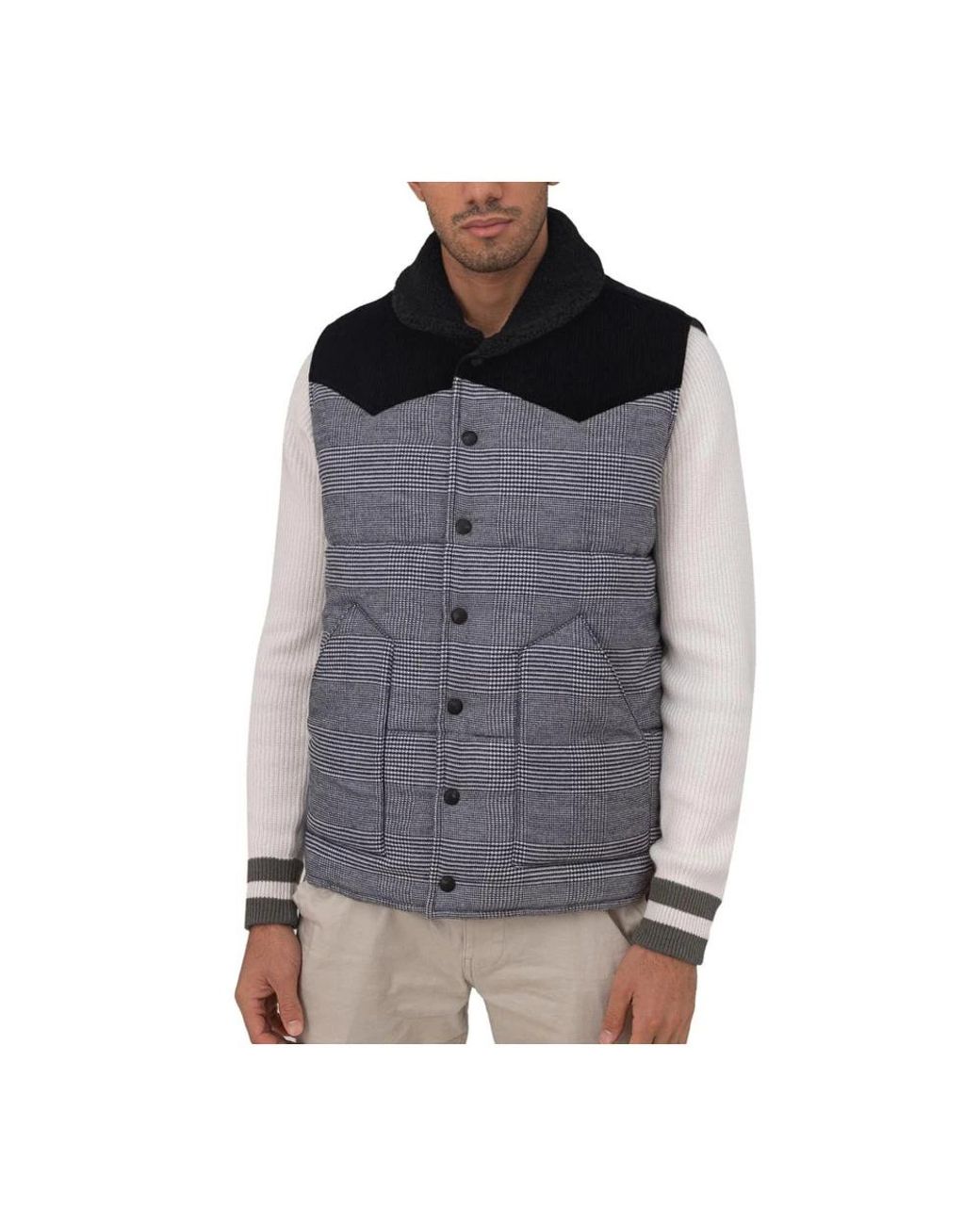 Gran Sasso Gray Waistcoats for men