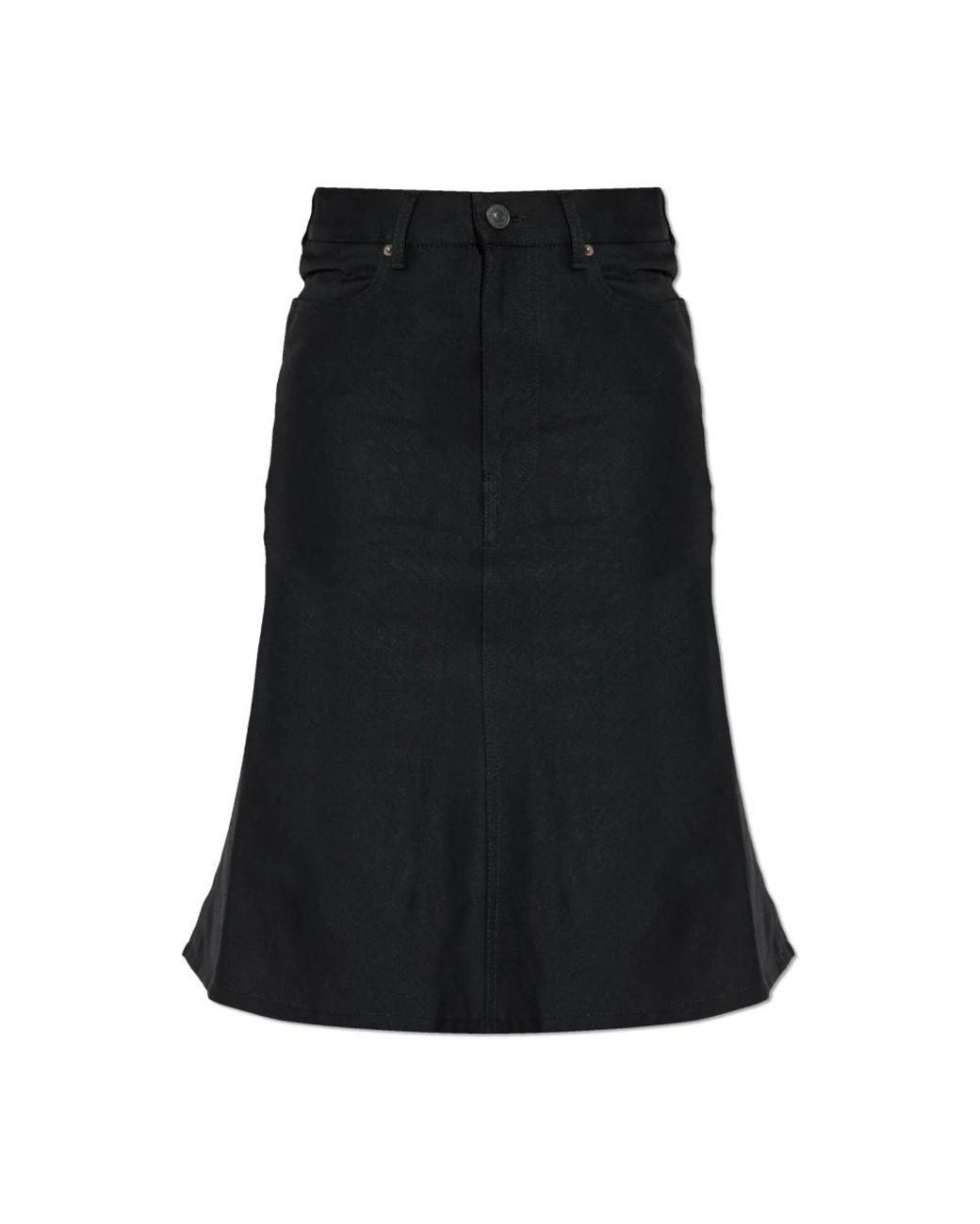 Balenciaga Black Denim Skirts