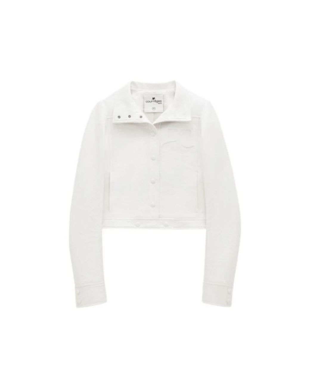Courreges Réedition Vinyl Jacket in het White