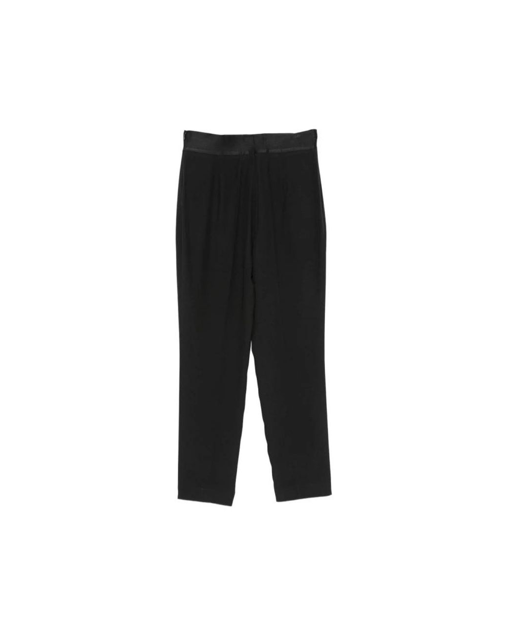SIMONA CORSELLINI Black Straight Trousers