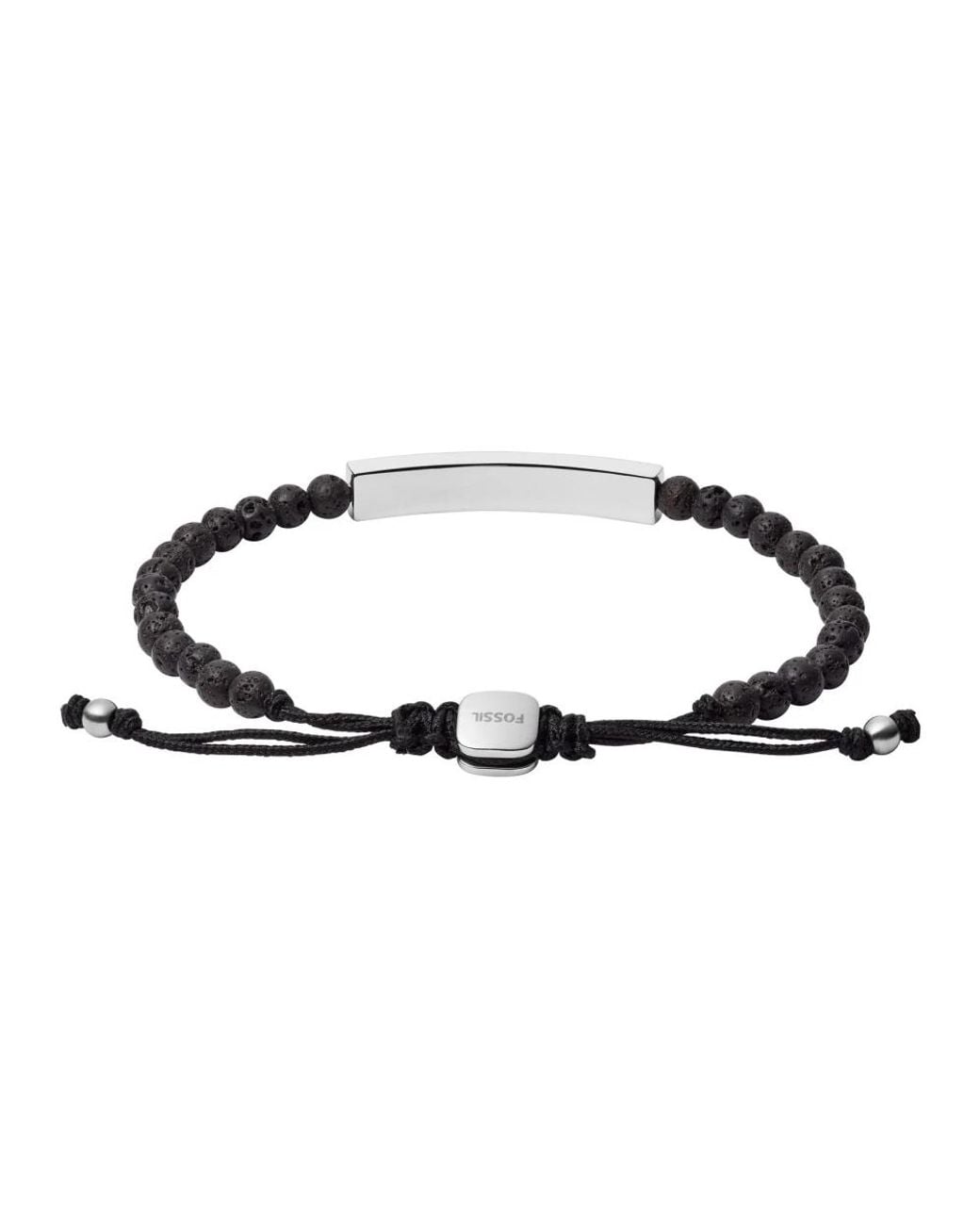 Bracelets Fossil de hombre de color Black