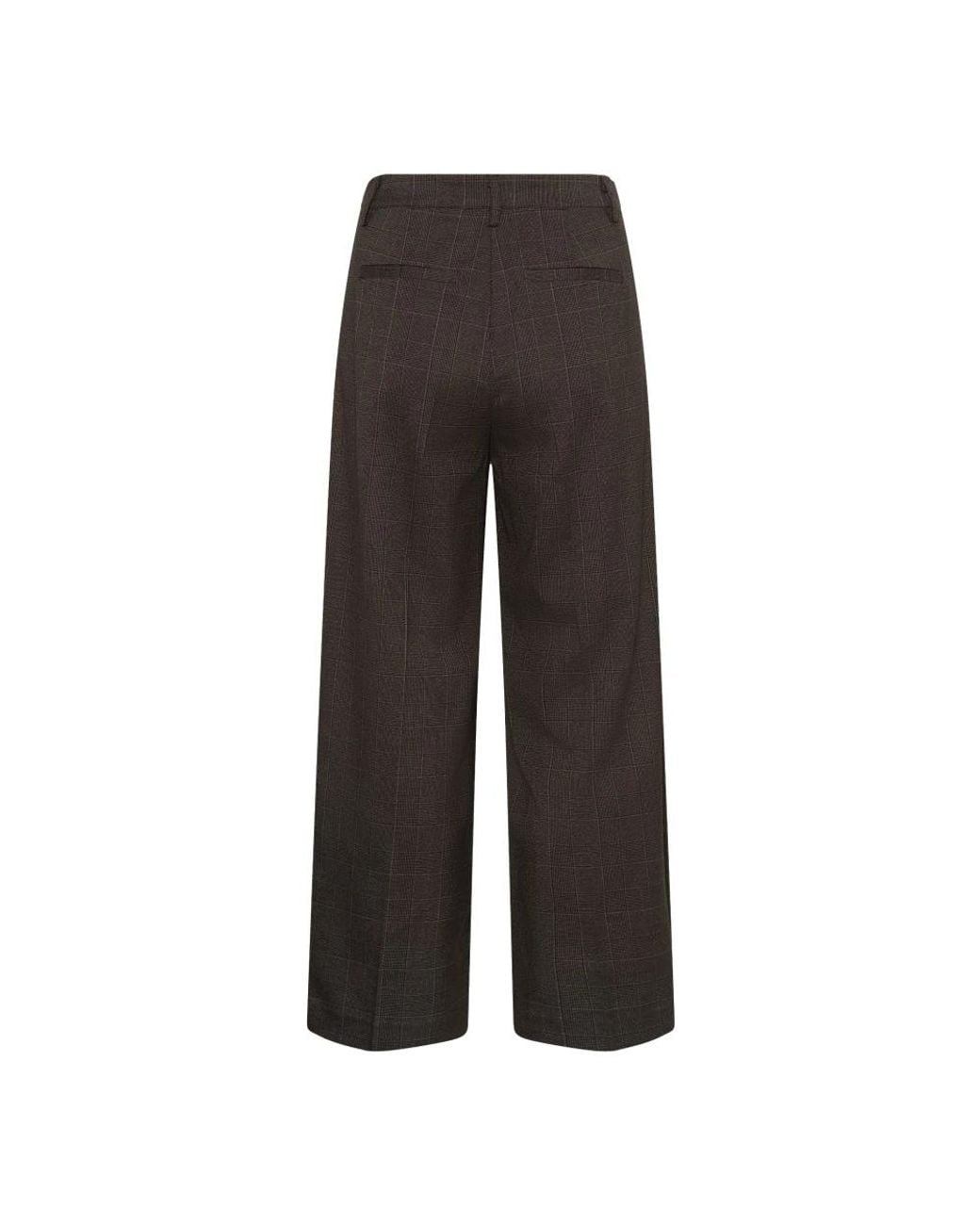Wide Trousers Kaffe de color Gray