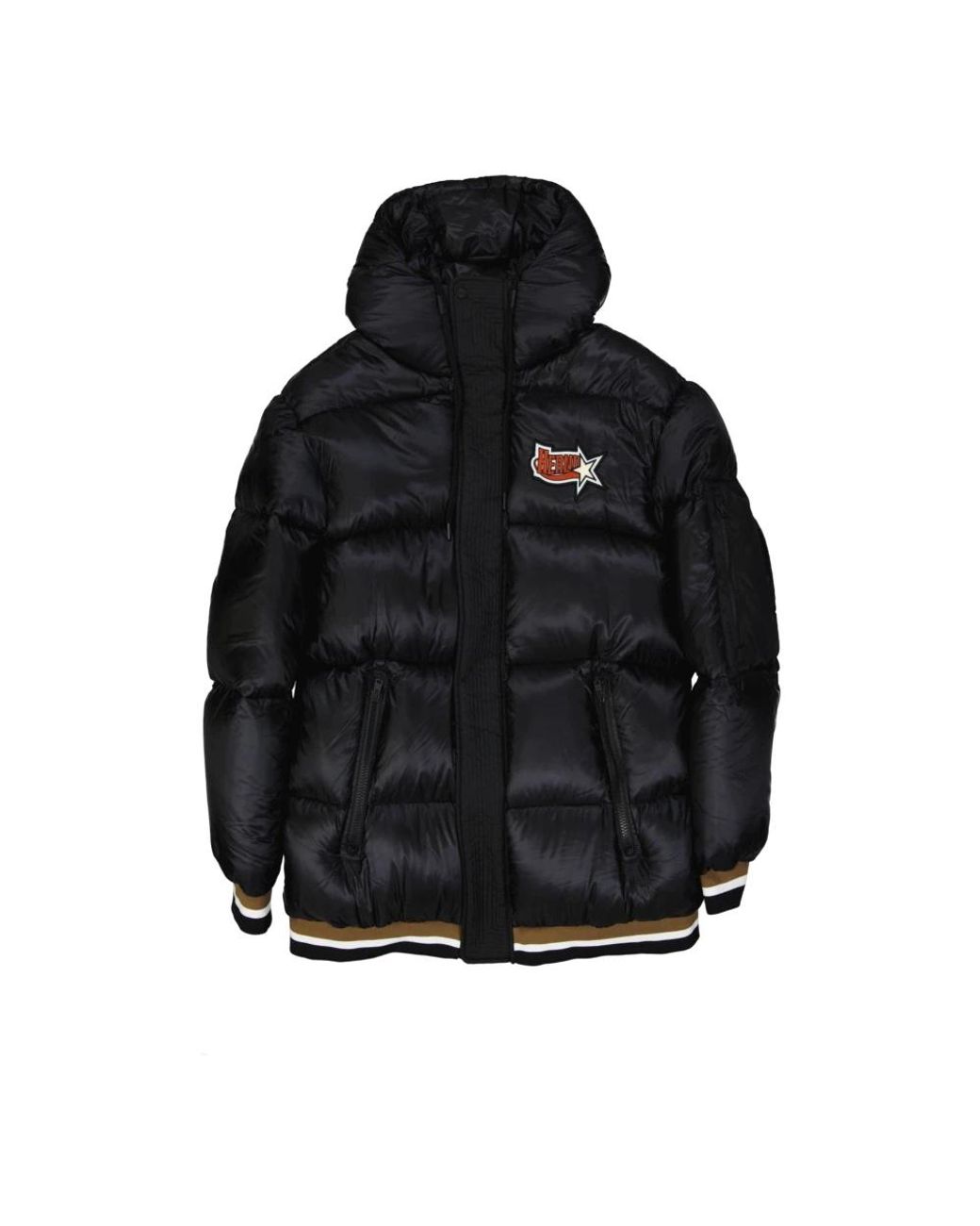 Herno Jassen ,Zwart ,Down Bomber Jacket in het Black voor heren