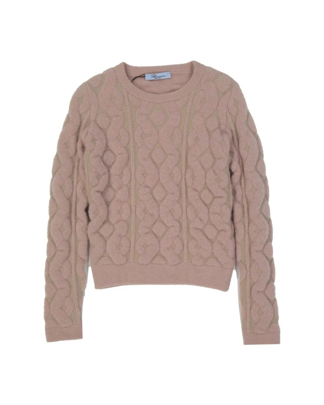 Blumarine Brown Round-Neck Knitwear