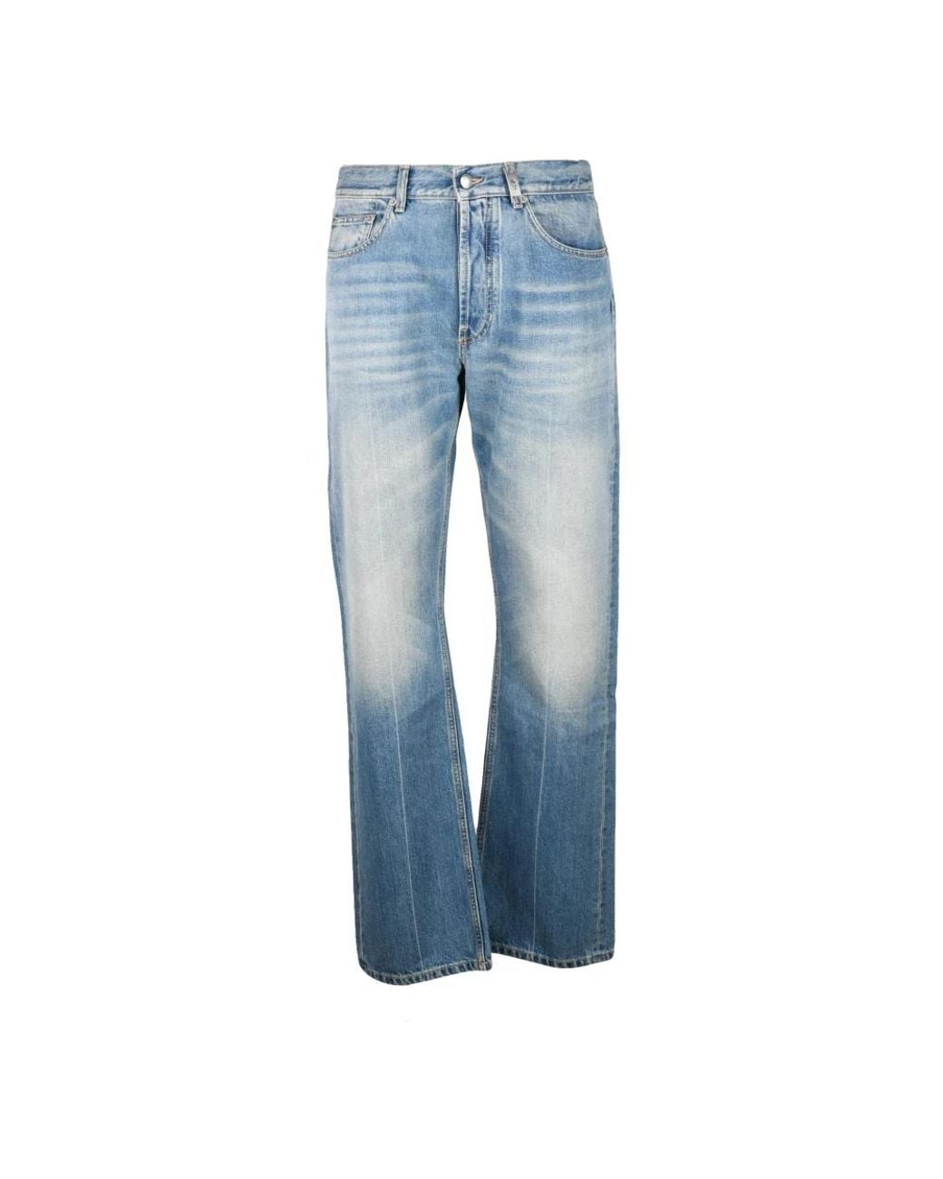 McQueen Blue Straight Fit Jeans for men