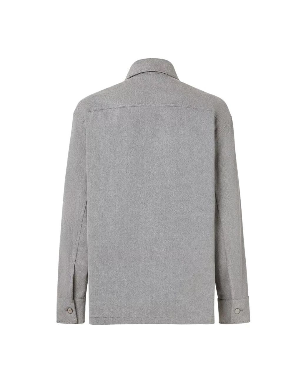 Fendi Gray Casual Shirts for men