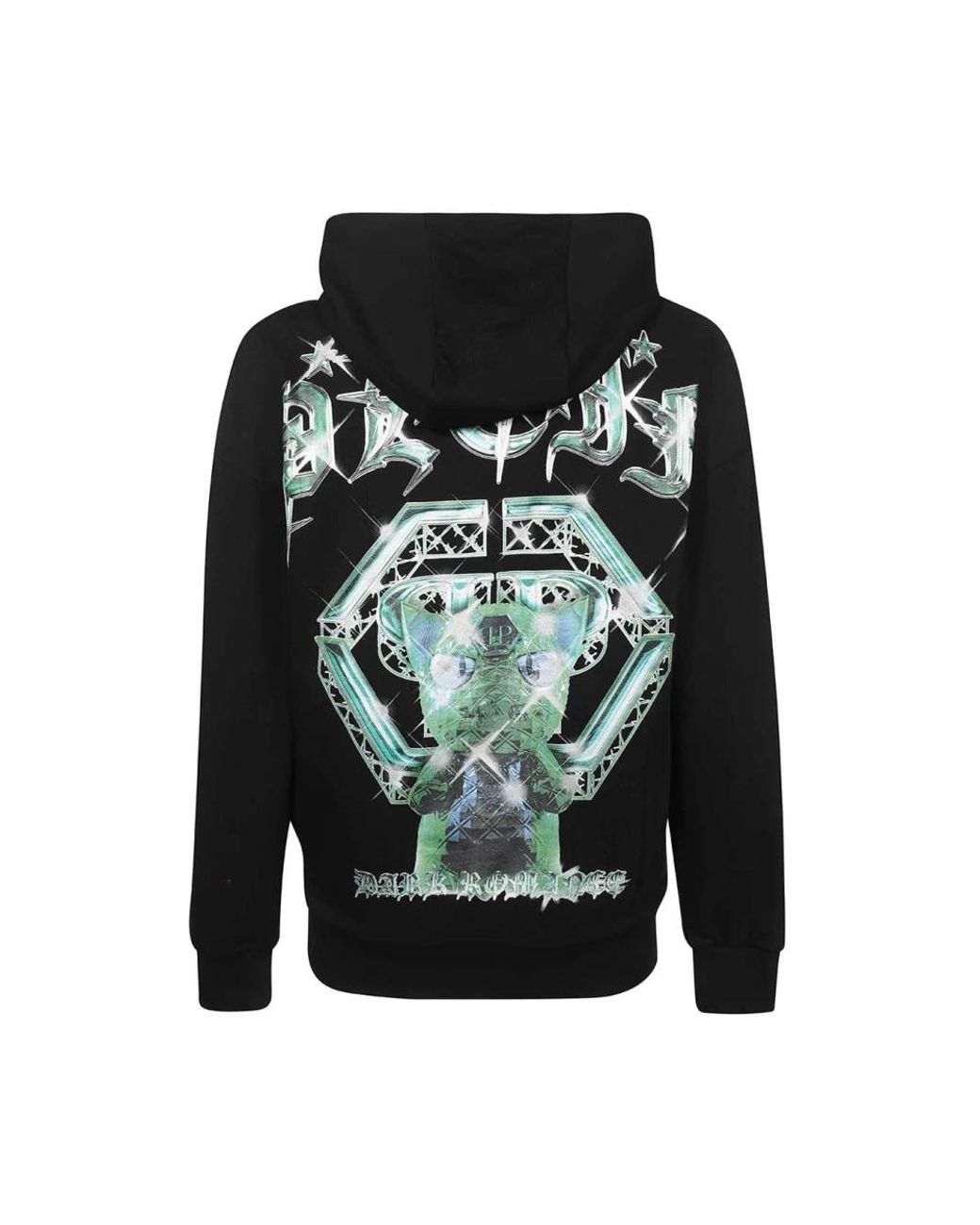 Philipp Plein Black Hoodies for men