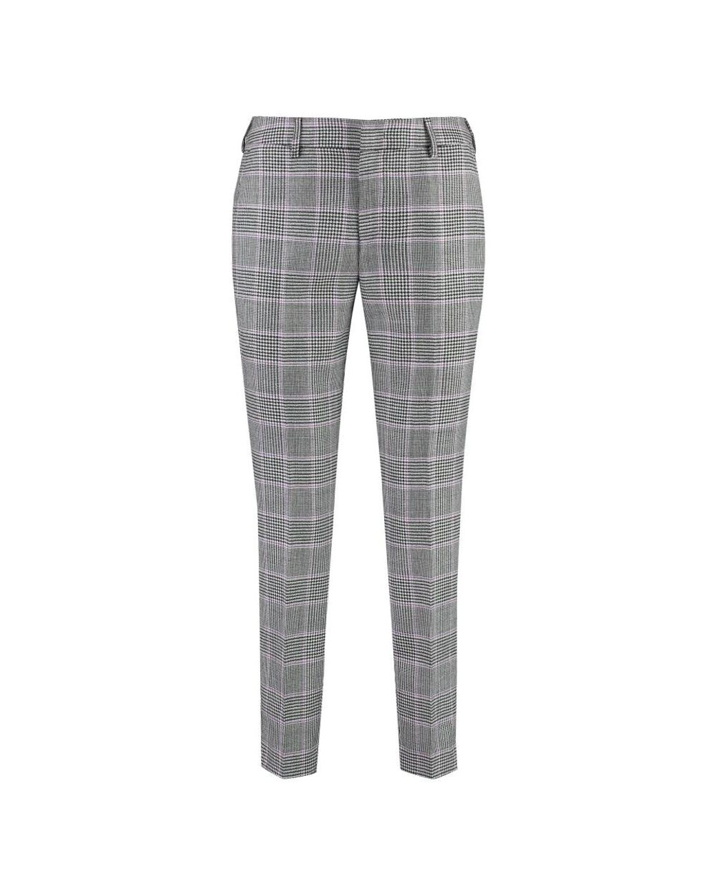 PT Torino Gray Slim-Fit Trousers