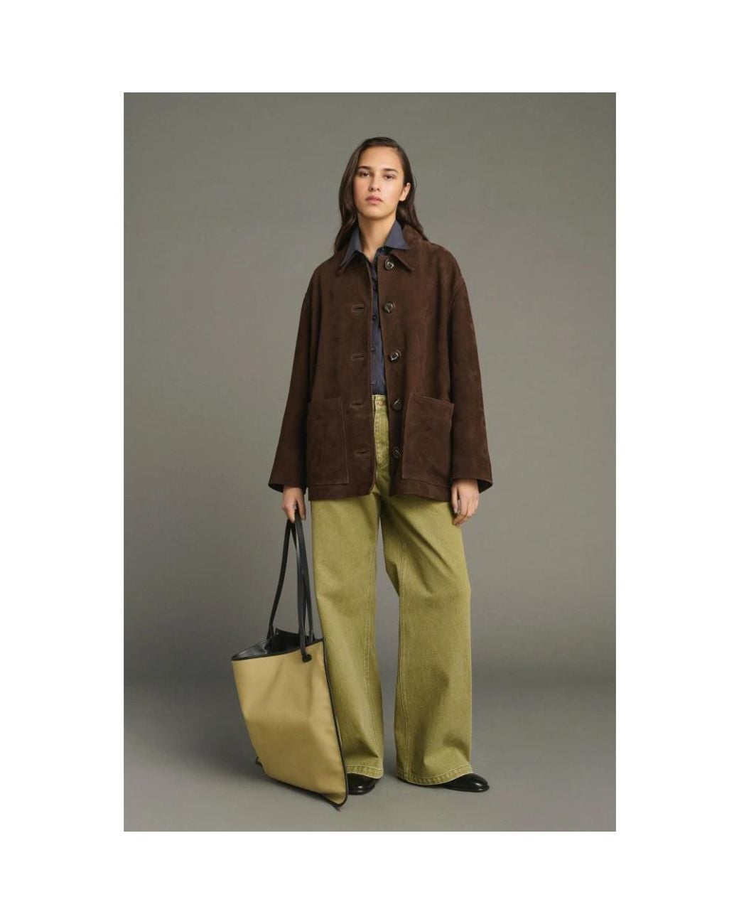Leather Jackets Soeur de color Brown