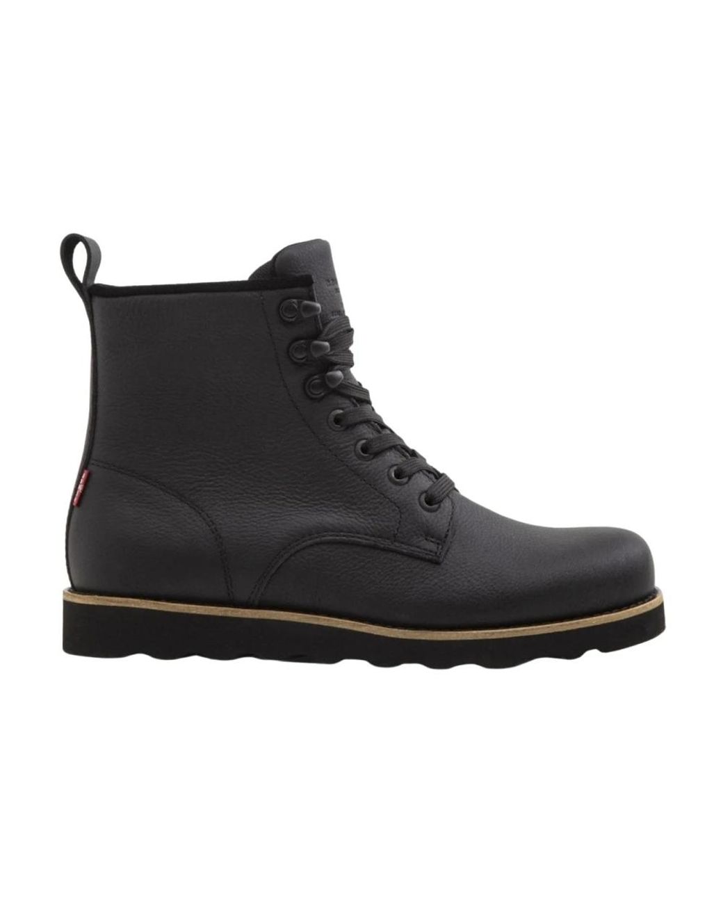 Levi's Black Lace-Up Boots for men