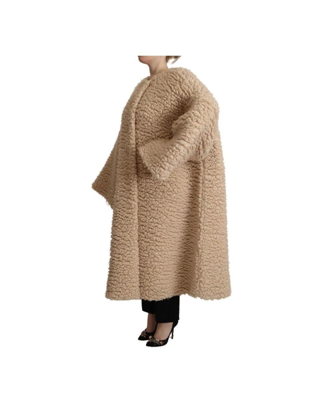 Dolce & Gabbana Natural Faux Fur & Shearling Jackets