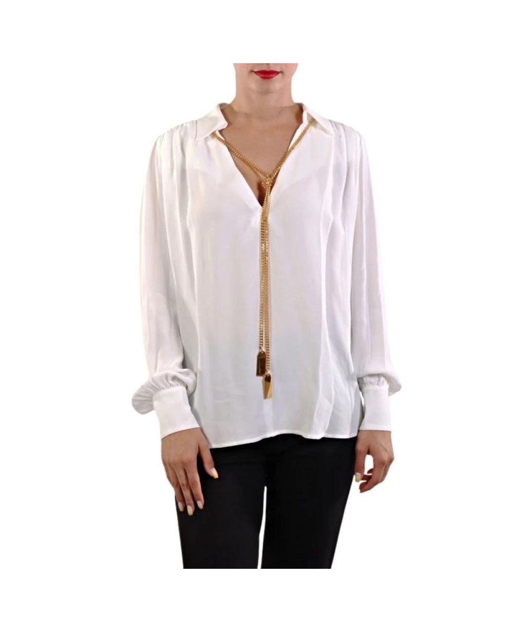 Elisabetta Franchi White Blouses